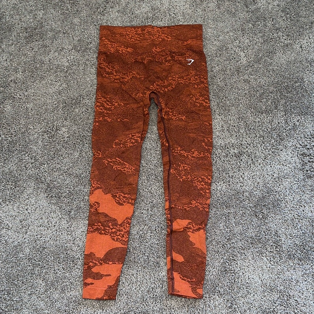 Gymshark Adapt Camo Seamless Leggings [[Red/Brown]]